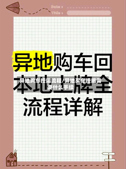 异地购车按揭流程/异地买车按揭需要什么手续-第2张图片