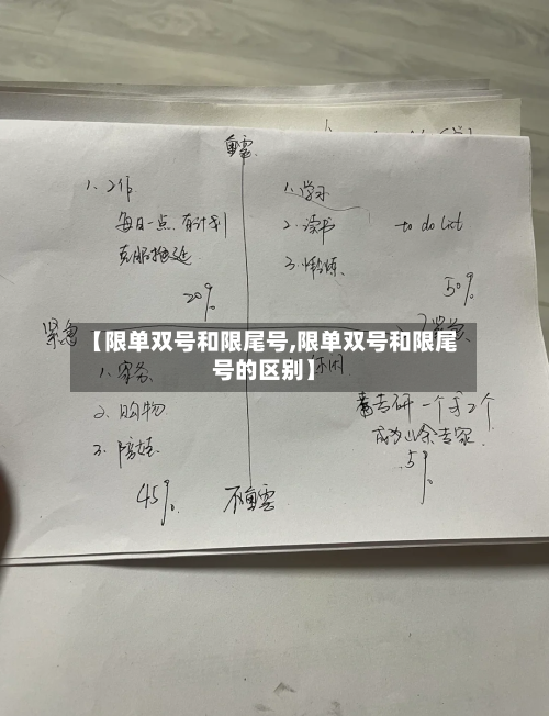 【限单双号和限尾号,限单双号和限尾号的区别】
