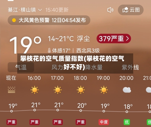 攀枝花的空气质量指数(攀枝花的空气好不好)