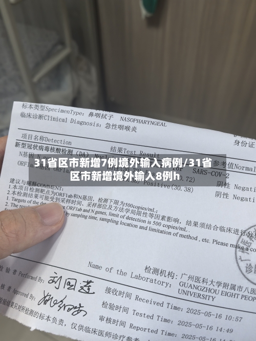 31省区市新增7例境外输入病例/31省区市新增境外输入8例h