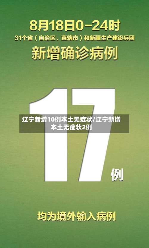 辽宁新增10例本土无症状/辽宁新增本土无症状2例