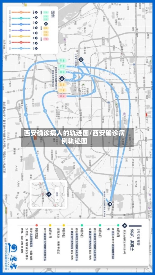 西安确诊病人的轨迹图/西安确诊病例轨迹图