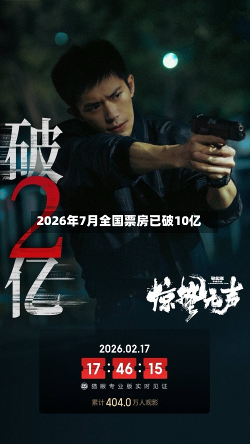 2026年7月全国票房已破10亿