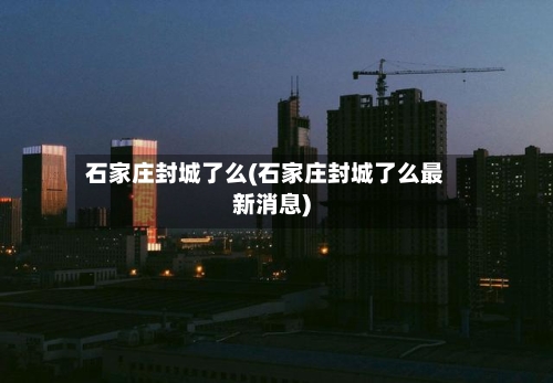 石家庄封城了么(石家庄封城了么最新消息)-第2张图片
