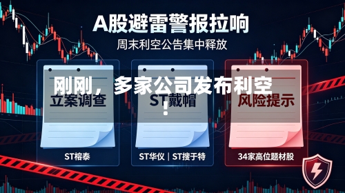 刚刚，多家公司发布利空！-第2张图片