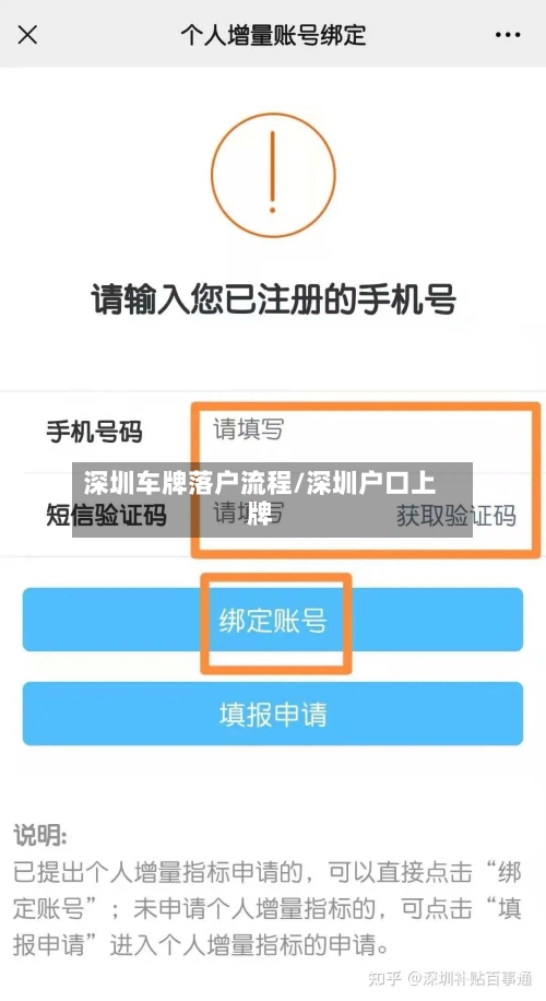 深圳车牌落户流程/深圳户口上牌