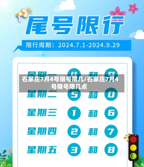 石家庄7月4号限号限几/石家庄7月4号限号限几点