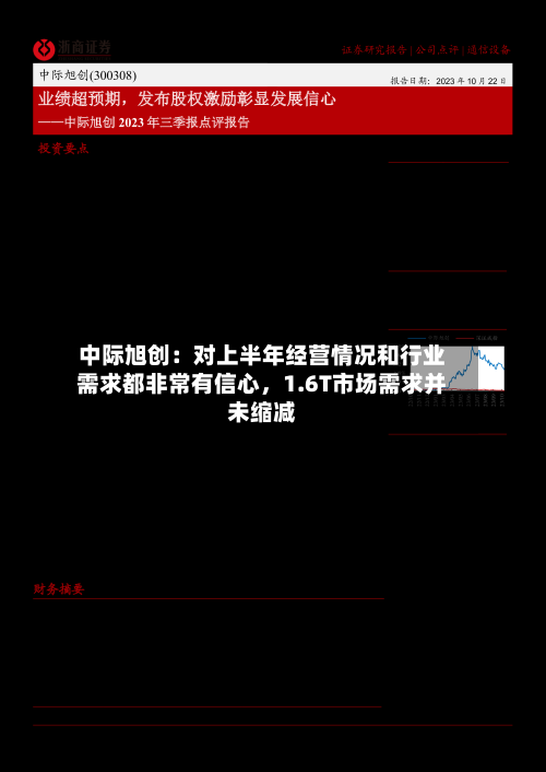中际旭创：对上半年经营情况和行业需求都非常有信心，1.6T市场需求并未缩减-第2张图片