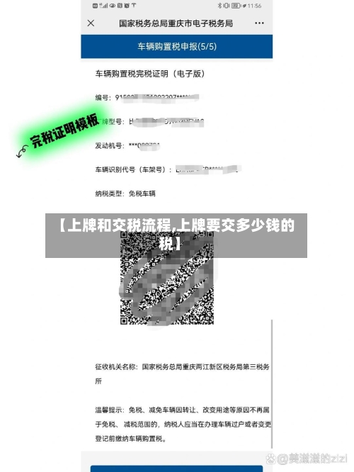 【上牌和交税流程,上牌要交多少钱的税】-第3张图片