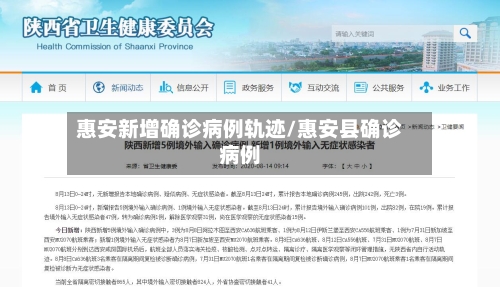 惠安新增确诊病例轨迹/惠安县确诊病例