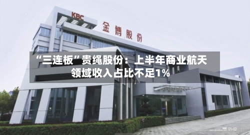 “三连板”贵绳股份：上半年商业航天领域收入占比不足1%-第3张图片