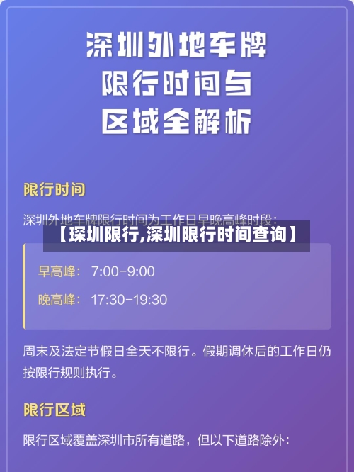 【琛圳限行,深圳限行时间查询】