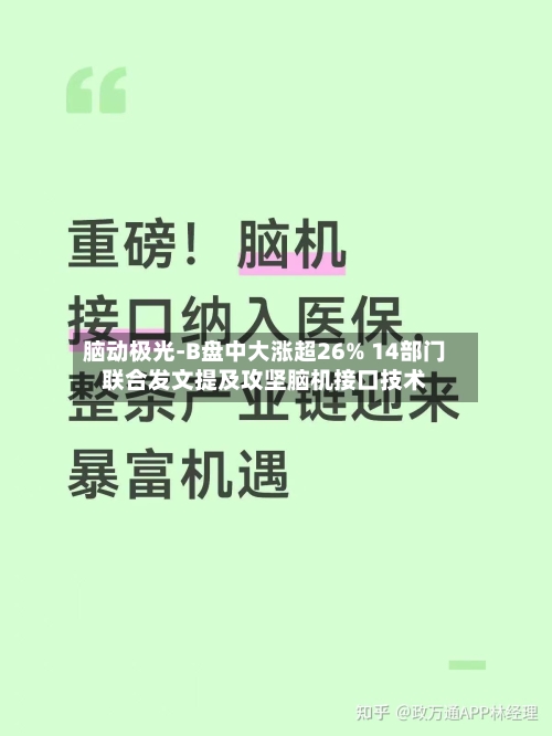 脑动极光-B盘中大涨超26% 14部门联合发文提及攻坚脑机接口技术-第3张图片