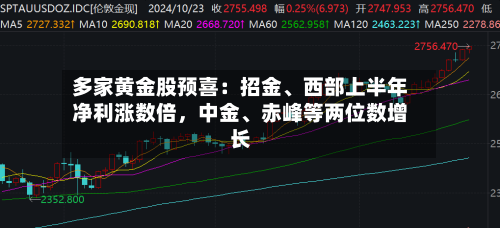 多家黄金股预喜：招金、西部上半年净利涨数倍，中金	、赤峰等两位数增长-第2张图片