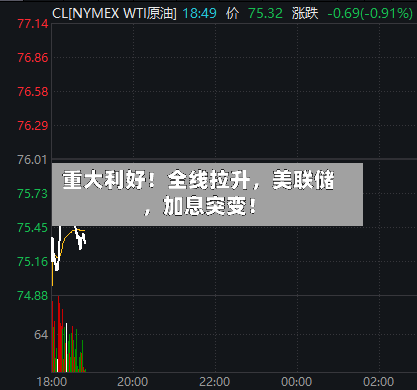 重大利好！全线拉升	，美联储，加息突变！-第2张图片