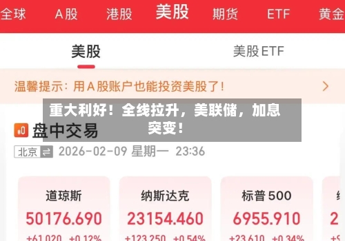重大利好！全线拉升，美联储	，加息突变！-第3张图片