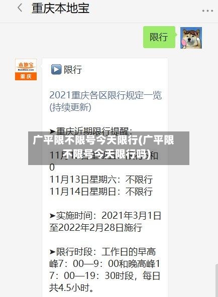 广平限不限号今天限行(广平限不限号今天限行吗)-第3张图片