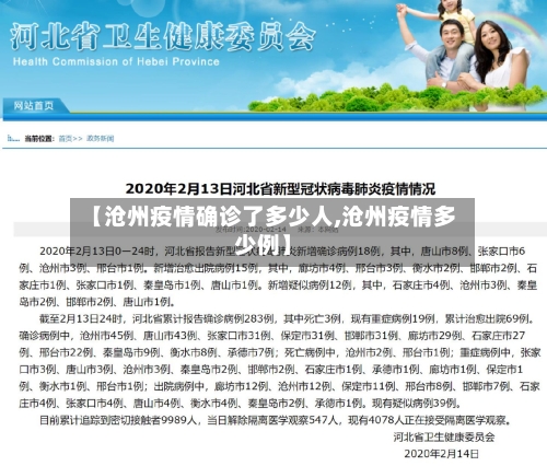 【沧州疫情确诊了多少人,沧州疫情多少例】-第2张图片