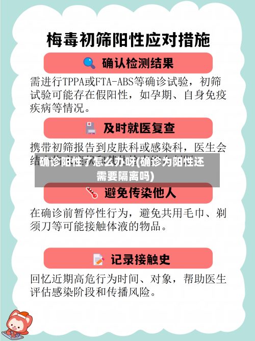 确诊阳性了怎么办呀(确诊为阳性还需要隔离吗)