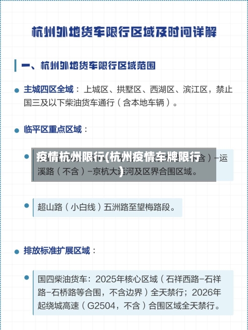 疫情杭州限行(杭州疫情车牌限行)-第2张图片