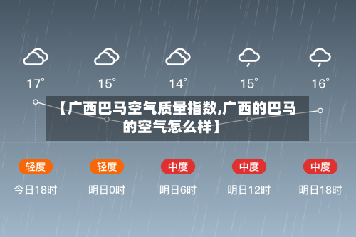 【广西巴马空气质量指数,广西的巴马的空气怎么样】-第3张图片