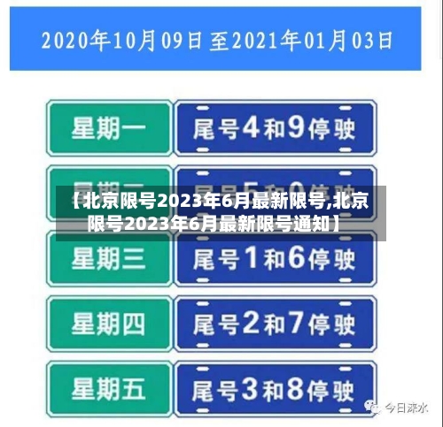 【北京限号2023年6月最新限号,北京限号2023年6月最新限号通知】-第2张图片