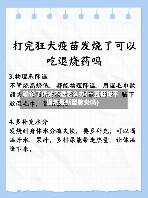 确诊了低烧不退怎么办(一直低烧不退烧是新型肺炎吗)-第3张图片
