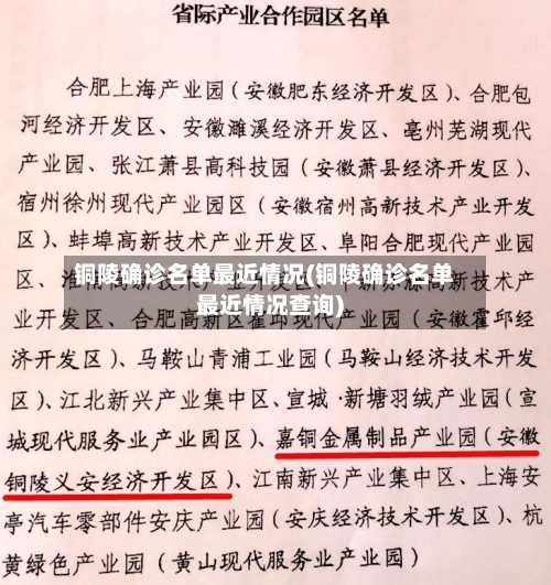 铜陵确诊名单最近情况(铜陵确诊名单最近情况查询)-第2张图片