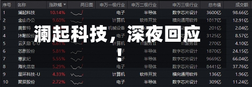 澜起科技，深夜回应！