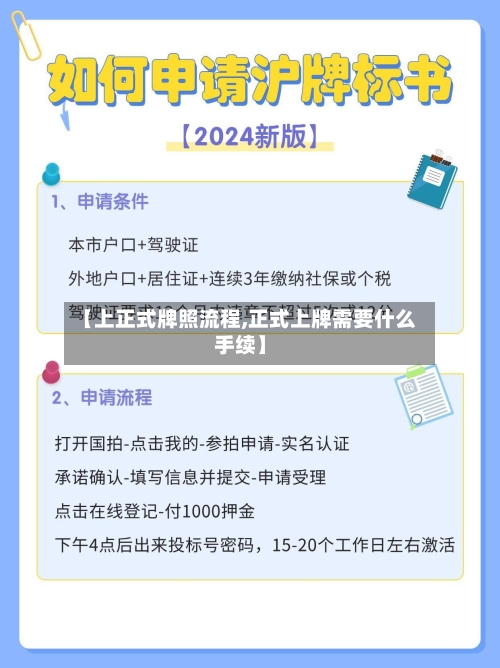 【上正式牌照流程,正式上牌需要什么手续】