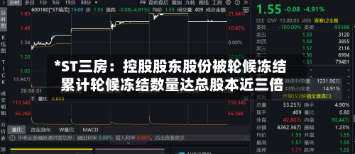 *ST三房:控股股东股份被轮候冻结 累计轮候冻结数量达总股本近三倍-第2张图片