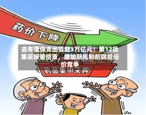 去年医保支出首超3万亿元！第12批集采报量结束	，增加新机制削弱超低价竞争-第2张图片