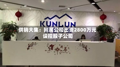 供销大集:附属公司出资2800万元设控股子公司