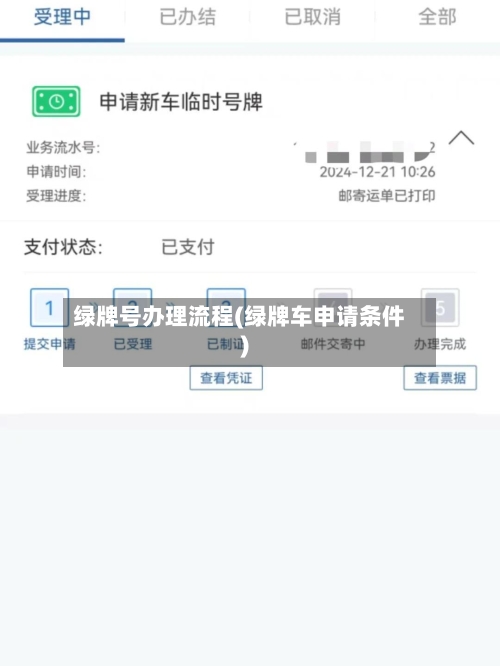 绿牌号办理流程(绿牌车申请条件)