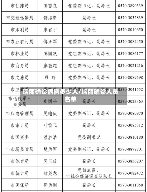 瑞丽确诊病例多少人/瑞丽确诊人员名单-第2张图片