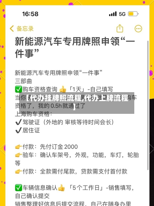 【代办挂牌照流程,代办上牌流程】