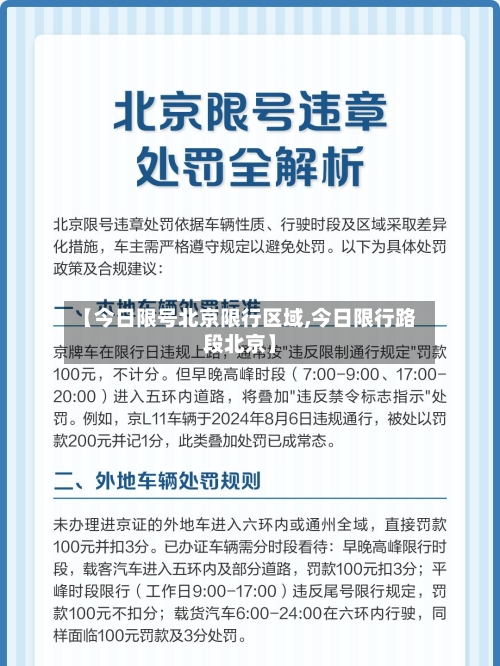 【今日限号北京限行区域,今日限行路段北京】