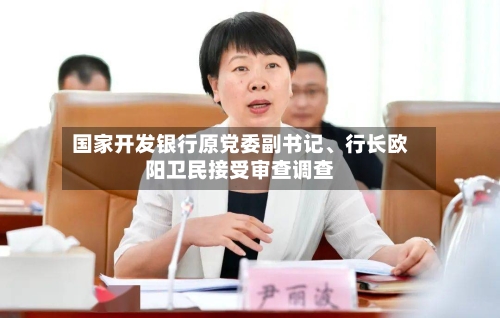 国家开发银行原党委副书记、行长欧阳卫民接受审查调查