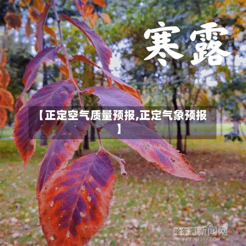 【正定空气质量预报,正定气象预报】
