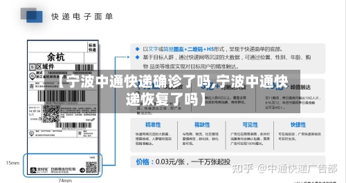 【宁波中通快递确诊了吗,宁波中通快递恢复了吗】-第3张图片