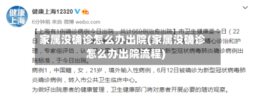 家属没确诊怎么办出院(家属没确诊怎么办出院流程)-第2张图片