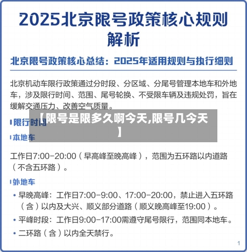 【限号是限多久啊今天,限号几今天】-第1张图片