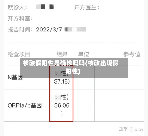 核酸假阳性是确诊吗吗(核酸出现假阳性)-第2张图片