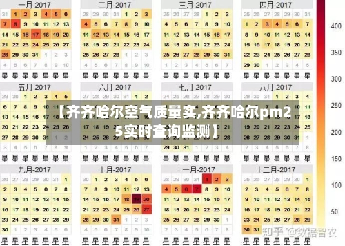 【齐齐哈尔空气质量实,齐齐哈尔pm25实时查询监测】-第2张图片