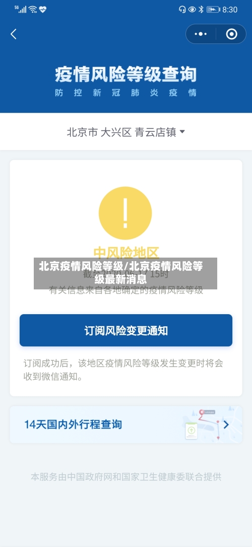 北京疫情风险等级/北京疫情风险等级最新消息