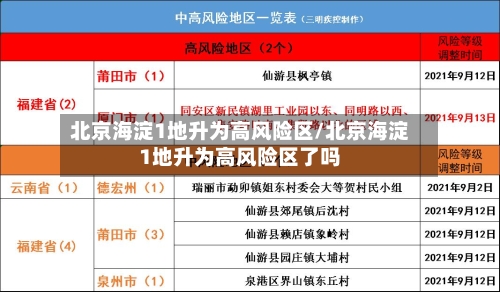 北京海淀1地升为高风险区/北京海淀1地升为高风险区了吗-第3张图片