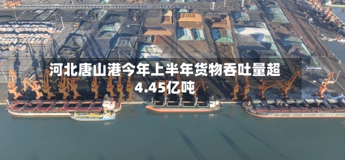 河北唐山港今年上半年货物吞吐量超4.45亿吨