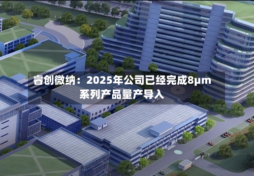 睿创微纳：2025年公司已经完成8μm系列产品量产导入