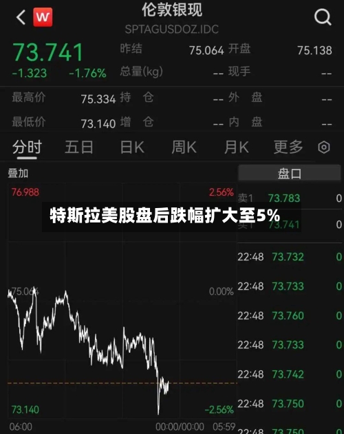 特斯拉美股盘后跌幅扩大至5%-第3张图片