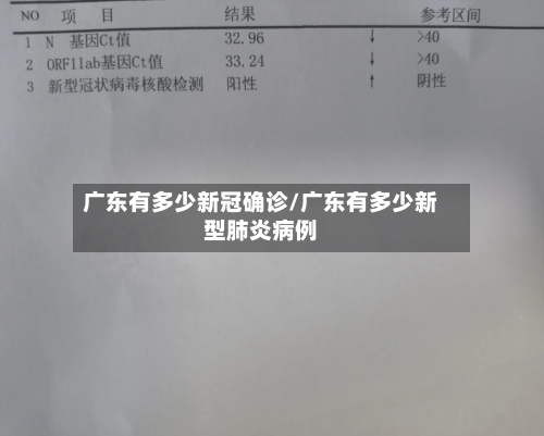 广东有多少新冠确诊/广东有多少新型肺炎病例-第2张图片